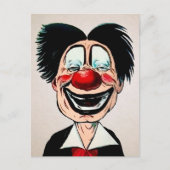 Vintage Creepy Clown Briefkaart (Voorkant)
