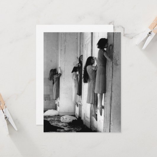 Vintage Creepy heeft Briefkaart (Voorkant / Achterkant in situ)