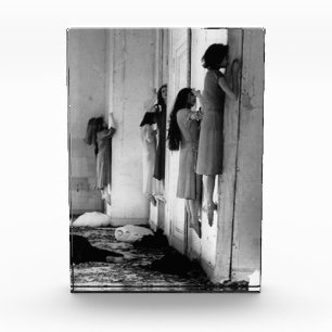 Vintage Creepy heeft Briefkaart Fotoblokken