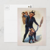 Vintage Creepy Krampus Briefkaart (Voorkant / Achterkant)