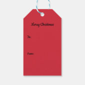 Vintage Creepy Krampus Cadeaulabel (Achterkant)