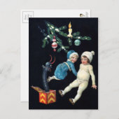 Vintage Creepy Krampus Speelgoed Briefkaart (Voorkant / Achterkant)