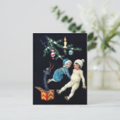 Vintage Creepy Krampus Speelgoed Briefkaart (Staand voorkant)
