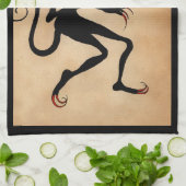 Vintage Creepy Krampus Theedoek (Gevouwen)