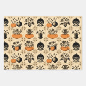 Vintage Creepy Touch Halloween Inpakpapier Vel (Voorkant)