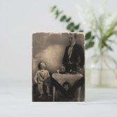 Vintage Creepy Ventriloquist Dummy Briefkaart (Staand voorkant)