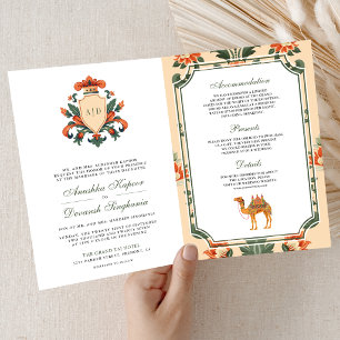 Vintage Crest Royal Camel Indiase Hindoe-huwelijk