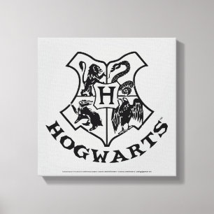 Vintage CREST van de School HOGWARTS™ Canvas Afdruk