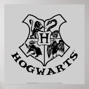 Vintage CREST van de School HOGWARTS™ Poster