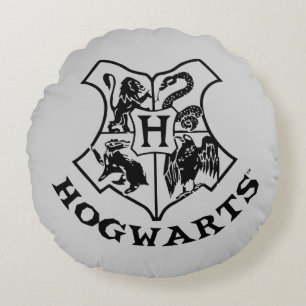 Vintage CREST van de School HOGWARTS™ Rond Kussen