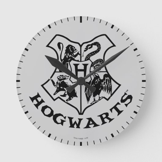 Vintage CREST van de School HOGWARTS™ Ronde Klok (Voorkant)