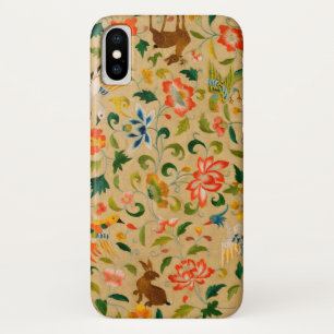 Vintage Crewel Dierenborduurwerk: Antieke Tapijt Case-Mate iPhone Case