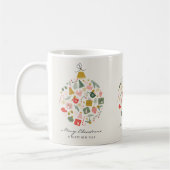 Vintage Crhistmas Balls mug Koffiemok (Links)