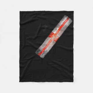 Vintage Cricket England Flag English Pride  Fleece Deken