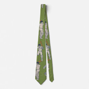 Vintage Cricket patroon Stropdas