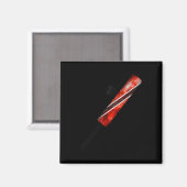 Vintage Cricket Trinidad Flag Trinidadian Pride  Magneet (Voorkant / Achterkant)