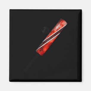 Vintage Cricket Trinidad Vlag Trinidadiaanse trots Magneet