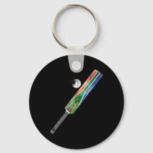 Vintage Cricket Zuid-Afrika Vlag Zuid-Afrikaanse P Sleutelhanger
