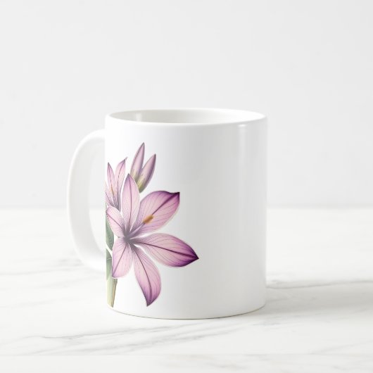 Vintage crocus koffiemok (Voorkant links)