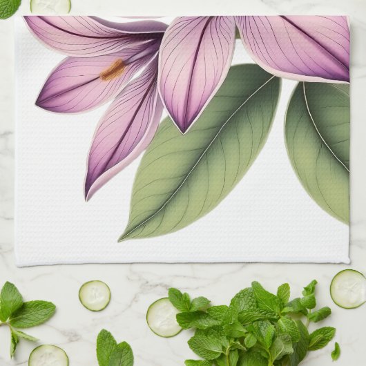 Vintage Crocus Theedoek (Gevouwen)