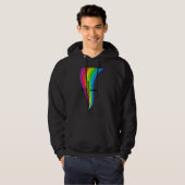 Vintage Cross Rainbow Flame 01 Hoodie (Voorkant volledig)