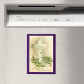 Vintage Cross With Lamb Easter Magnet (Insitu (Vaatwasser))