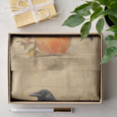 Vintage Crow Halloween Tissuepapier (Geschenk)