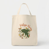 Vintage Crow Vision Grocery Canvas tas (Voorkant)