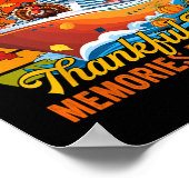 Vintage Cruise 2026 Thanksgiving Samen Kerstmis Tu Poster (Hoek)
