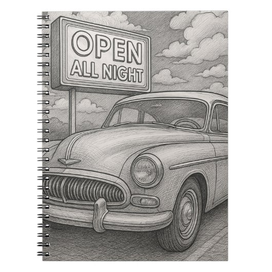 Vintage Cruiser Playing Cards Notitieboek (Voorkant)