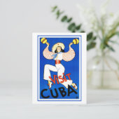 Vintage - Cuba bezoeken Briefkaart (Staand voorkant)