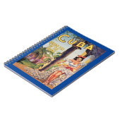 Vintage Cuba Vakantie Tropeneiland Notitieboek (Linkerzijde)