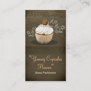 vintage cupcakes visitekaartje