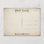 Vintage Cupid en Heart Valentijn Briefkaart (Achterkant)