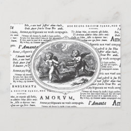 Vintage Cupid in Love Romantic Wedding Verloving Briefkaart