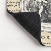 Vintage Cupid in Love Romantic Wedding Verloving Muismat (Hoek)