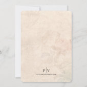 Vintage  Cupid Love Wedding Invitation Kaart (Achterkant)