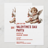 Vintage Cupid met Hartboog Kaart (Voorkant / Achterkant)