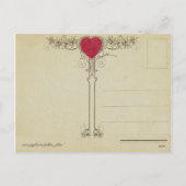 Vintage Cupid Valentijn Briefkaart (Achterkant)