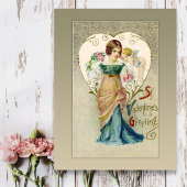 Vintage Cupid Valentijn Briefkaart