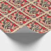 Vintage cupido liefde cadeaupapier (Hoek)