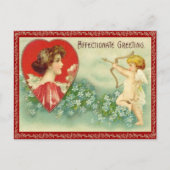 Vintage Cupid's Arrow-Briefkaart Briefkaart (Voorkant)