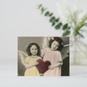 Vintage Cupids Briefkaart (Staand voorkant)