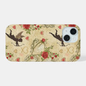 Vintage Cupid's Romantische Patroon (7) iPhone 15 Case (Achterkant horizontaal)