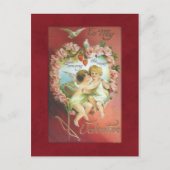 Vintage Cupids Valentijn Briefkaart (Voorkant)