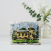 Vintage Curwood Castle Briefkaart (Staand voorkant)