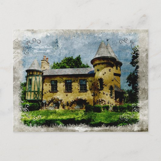 Vintage Curwood Castle Briefkaart (Voorkant)