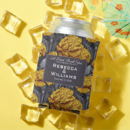 Vintage Custom Carnation Petal Spring Wedding Blikjeskoeler