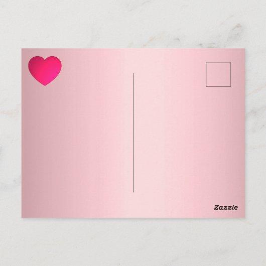 Vintage Cute Girl Valentijn Holiday Briefkaart (Achterkant)