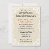 Vintage Cute Little Witch Halloween Kaart (Achterkant)